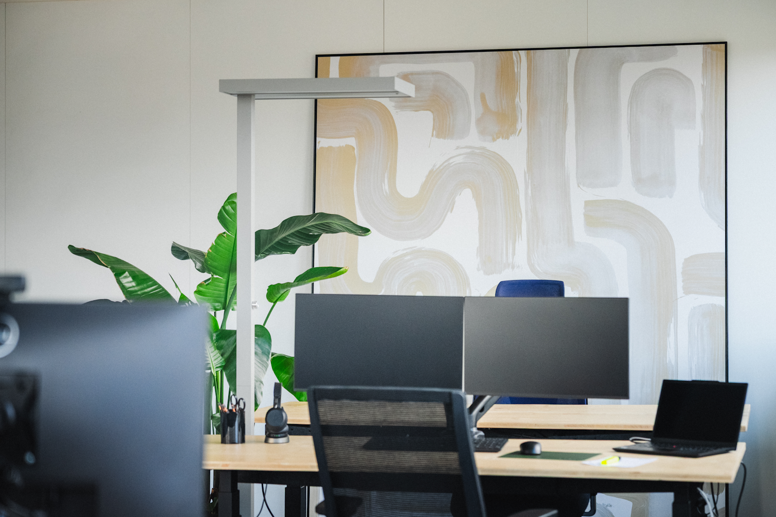 Büroraum der Brogli Informatik GmbH mit Arbeitsplätzen und Bildschirmen